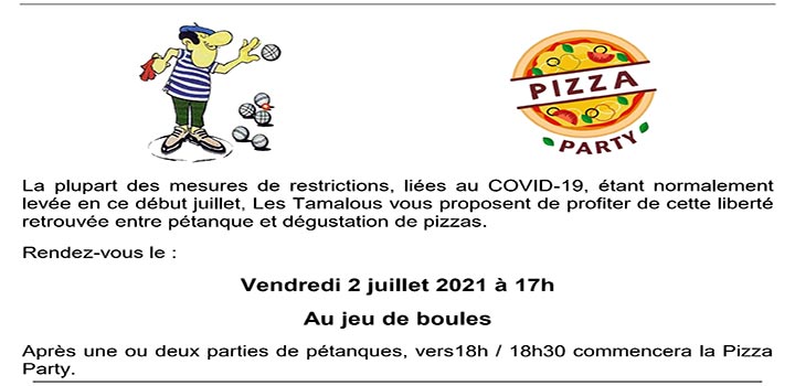Pétanque - Pizza Party